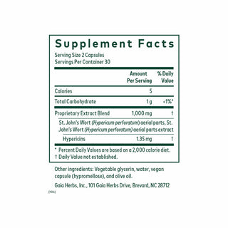 St. John's Wort - 60 Liquid Phyto-Caps | Gaia Herbs