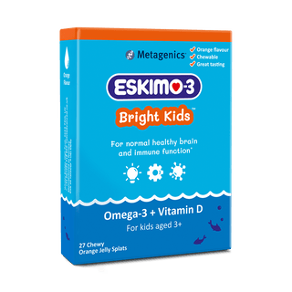 Eskimo-3 Bright Kids Fish Oil Jelly Splats - 27 Jellies | Metagenics