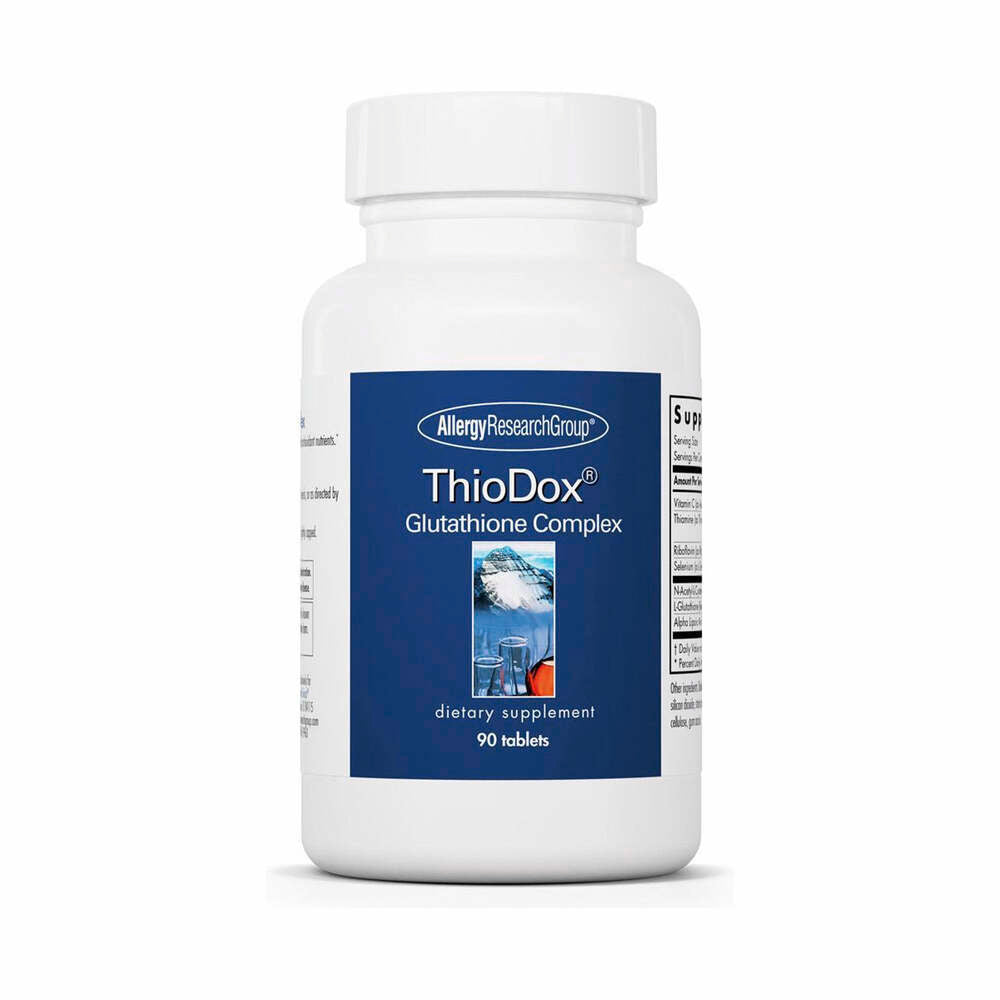 Thiodox Gluthathione Complex - 90 Tablets | Allergy Research Group Thiodox Gluthathione Complex - 90 Tablets | Allergy Research Group