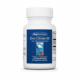 Zinc Citrate 50 - 60 Capsules | Allergy Research Group