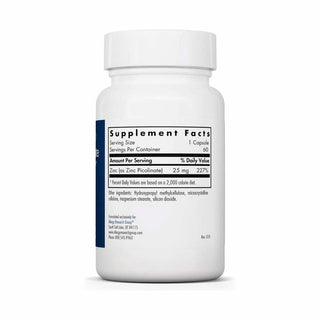 Zinc Picolinate - 60 Capsules | Allergy Research Group