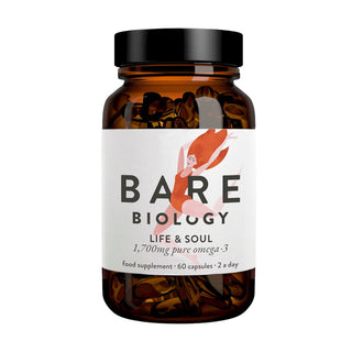 Life & Soul High Strength Omega-3 Fish Oil - 60 Capsules | Bare Biology