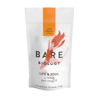Life & Soul High Strength Omega-3 Fish Oil - 60 Capsules | Bare Biology