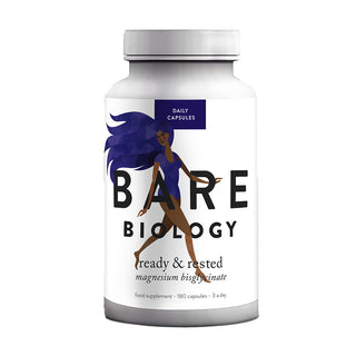 Ready & Rested Magnesium Bisglycinate - 180 Capsules | Bare Biology