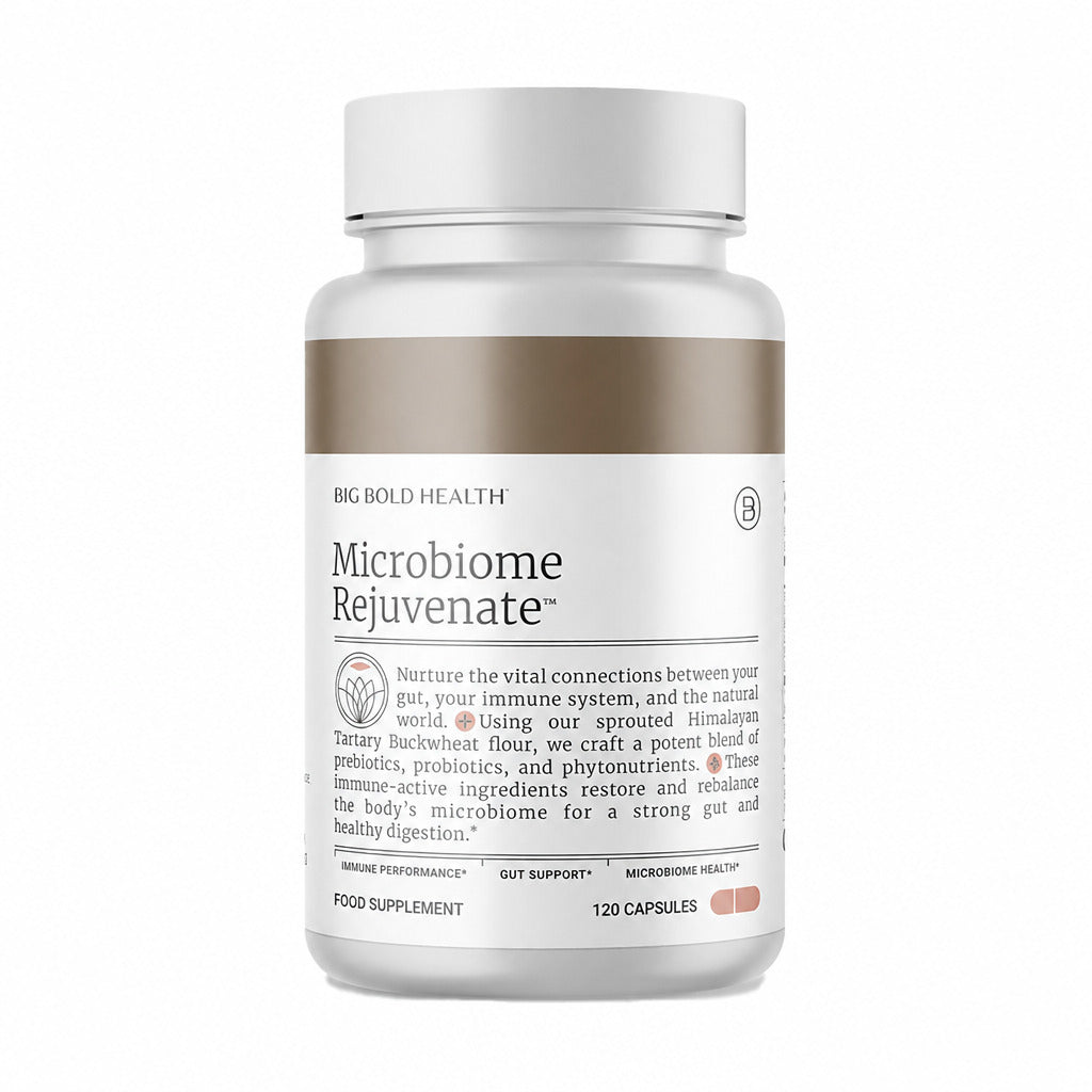 ダイエットサプリ FASHION BODY KOMBUCHA & DIETARY FIBER Microbiome Rejuvenate - 120 Capsules | Big Bold Health