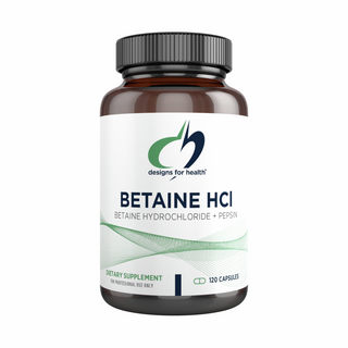 Betaine HCl 750mg - 120 Capsules | Designs For Health