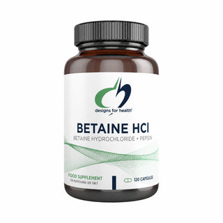 Betaine HCl 750mg - 120 Capsules | Designs For Health