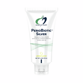 PerioBiotic Silver (Probiotic Toothpaste) - Lemon - 113g | Designs For Health