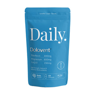 Dolovent Migraine Management - 120 Capsules | Made By Daily