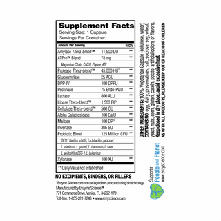 Complete Digestion - 90 Capsules | Enzyme Science