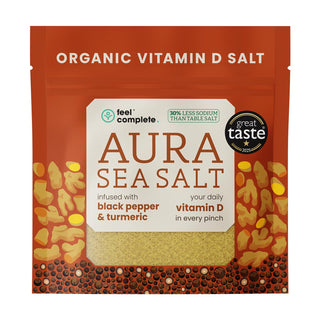Aura Sea Salt - Black Pepper & Turmeric - 80g | Feel Complete