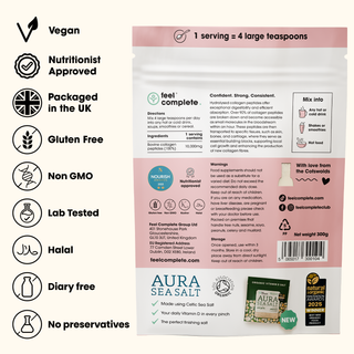 Skin Collagen - Grass Fed Collagen Peptides - 300g | Feel Complete