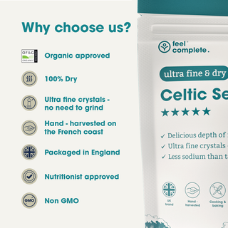 Celtic Sea Salt - Ultra Fine & Dry - 400g | Feel Complete