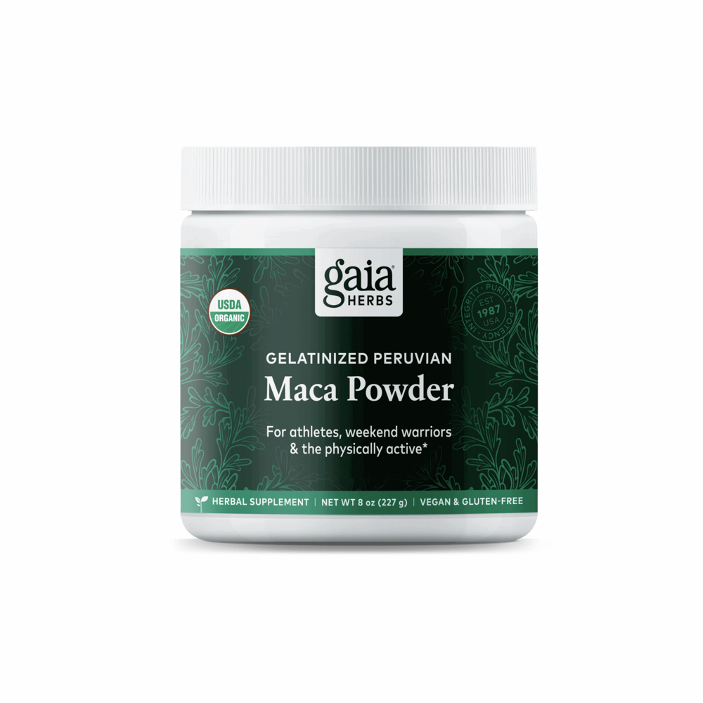 Maca Powder (Gelatinzed) | 227g | Gaia Herbs | Supplement Hub UK
