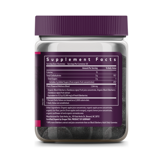 Black Elderberry Extra Strength Gummies - 40 Gummies | Gaia Herbs