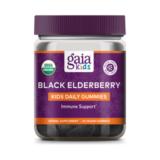 Black Elderberry Kids Daily Gummies - 40 Gummies | Gaia Herbs