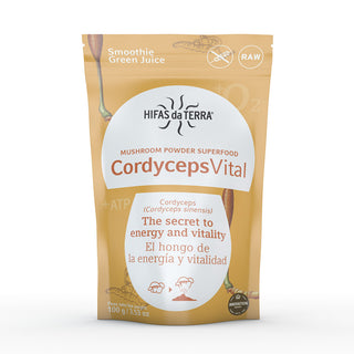 Cordyceps Vital Powder Superfood (Cordyceps Sinensis Mushroom) - 100g | Hifas da Terra