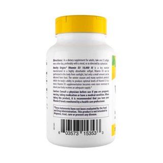 Vitamin D3 10,000IU - 120 Softgels | Healthy Origins