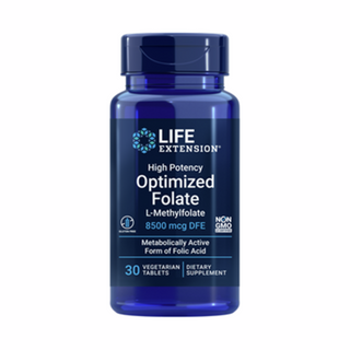 High Potency Optimized Folate (L-Methylfolate) - 30 Tablets | Life Extension