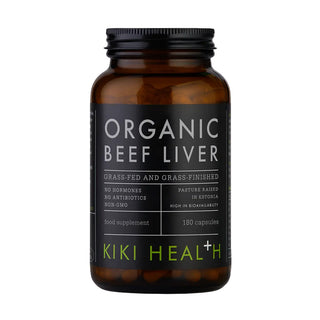 Organic Beef Liver 100% Grass-Fed - 180 Capsules | KIKI Health