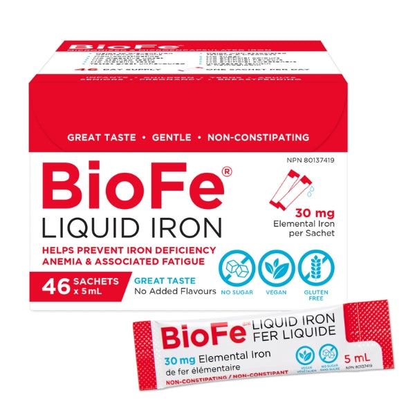 BioFe Liquid Iron - 46 Sachets | KidStar Nutrients | Supplement Hub