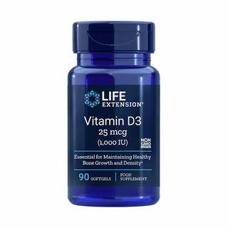 Vitamin D3 25mcg (1,000 IU) - 90 Softgels | Life Extension
