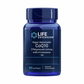 Super-Absorbable CoQ10 100mg with d-Limonene - 60 Softgels | Life Extension