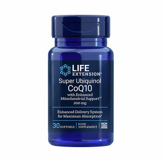 Super Ubiquinol CoQ10 with Enhanced Mitochondrial Support 200mg - 30 Softgels | Life Extension