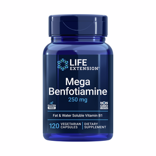 Mega Benfotiamine - 120 Capsules | Life Extension