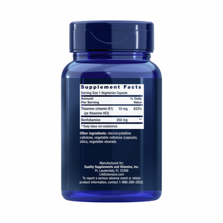 Mega Benfotiamine - 120 Capsules | Life Extension