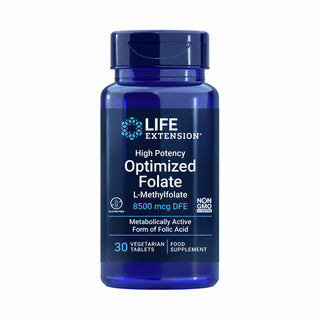 High Potency Optimized Folate (L-Methylfolate) - 30 Tablets | Life Extension