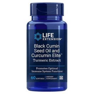 Black Cumin Seed Oil and Curcumin Elite - 60 Softgels | Life Extension