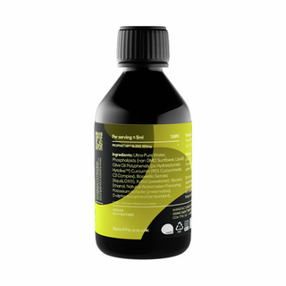 LLT2 Boswellia, Curcumin and Hydroxytyrosol (Watermelon Flavour) - 250ml | LipoLife