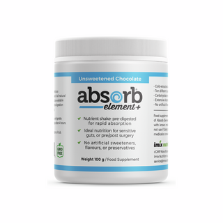 Absorb Element+ Unsweetened Chocolate - 100g (Sample) | Imix Nutrition