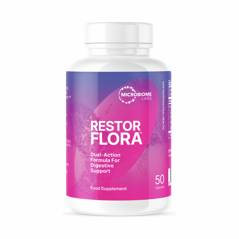RestorFlora | 50 Capsules | Microbiome Labs | Supplement Hub