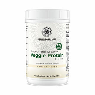 Veggie Fusion Protein (Vanilla Cream Flavour) - 907g | Mother Earth Labs