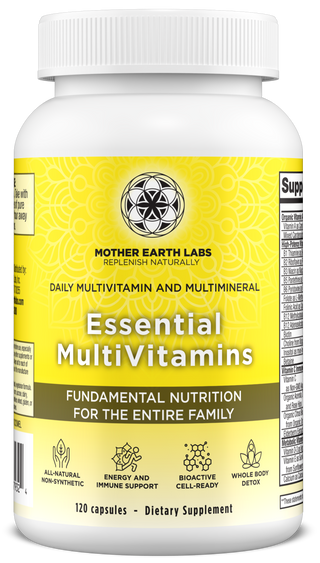 Essential MultiVitamins - 120 Capsules | Mother Earth Labs