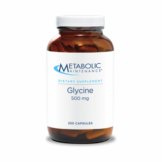 Glycine 500mg - 250 Capsules | Metabolic Maintenance