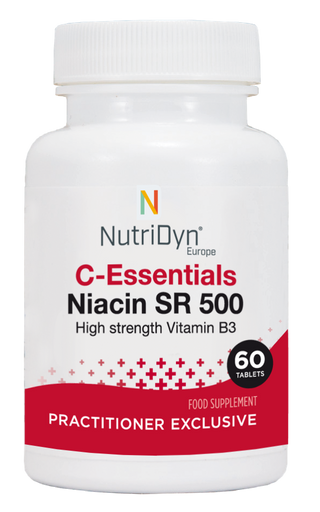 C-Essentials Niacin SR 500 - 60 Tablets | NutriDyn