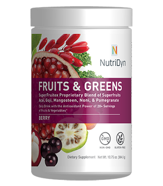 Fruits and Greens (Berry Flavour) - 30 Servings | NutriDyn