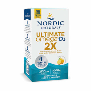 Ultimate Omega-D3 2X 2150mg (Lemon Flavour) - 60 Softgels | Nordic Naturals