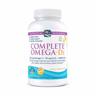 Complete Omega D3 565mg (Lemon Flavour) - 120 Softgels | Nordic Naturals