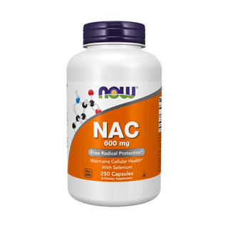 NAC 600mg with Selenium - 250 Capsules | NOW Foods