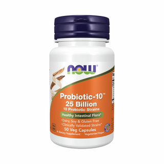 Probiotic 10 25 Billion - 50 Capsules | NOW Foods