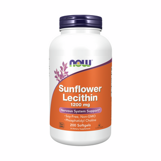 Sunflower Lecithin 1200mg - 200 Softgels | NOW Foods