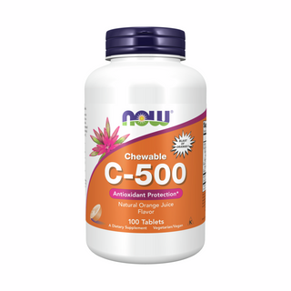 Vitamin C-500 - 100 Chewable Tablets | NOW Foods