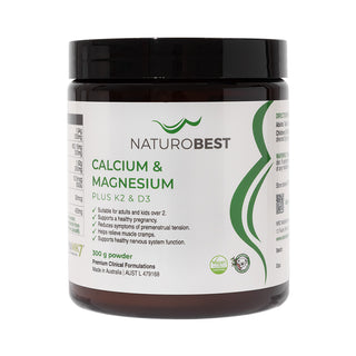 Calcium & Magnesium Plus K2 & D3 - 300g | NaturoBest