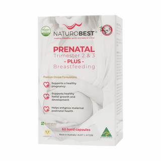 Prenatal Trimester 2 & 3 Plus - 60 Capsules | NaturoBest