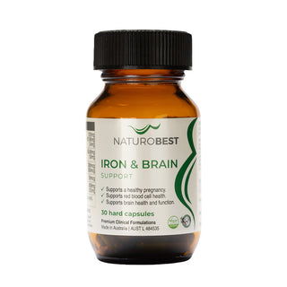Iron & Brain Support - 30 Capsules | NaturoBest