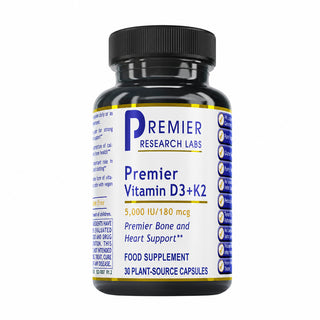 Premier Vitamin D3+K2 - 30 Capsules | Premier Research Labs